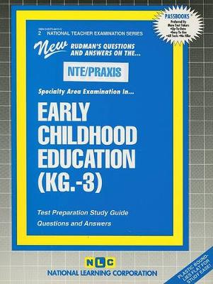 Book cover for EARLY CHILDHOOD EDUCATION (KG.-3)