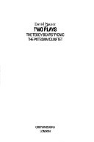 Cover of Two Plays