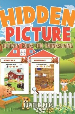 Cover of Hidden Picture Activity Books for Thanksgiving