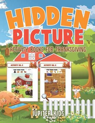 Book cover for Hidden Picture Activity Books for Thanksgiving