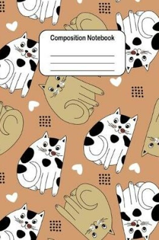 Cover of Composition Notebook - Brown and White Cats