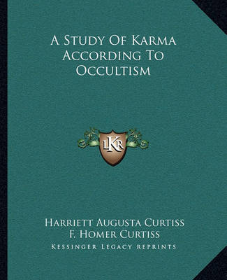 Book cover for A Study of Karma According to Occultism