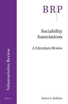 Book cover for Sociability Associations