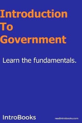 Cover of Introduction to Government