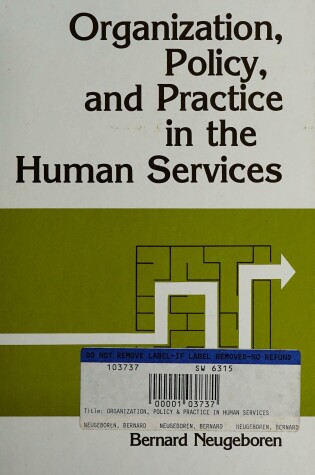 Cover of Organization Pol.& Pract.Human Serv