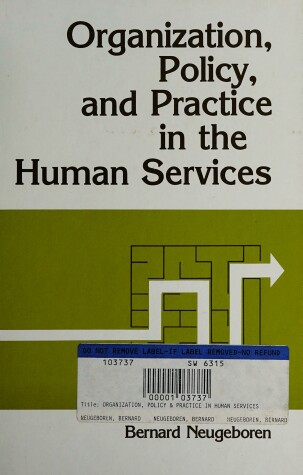 Book cover for Organization Pol.& Pract.Human Serv