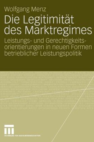 Cover of Die Legitimität des Marktregimes