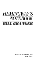 Cover of Hemingways Notebook