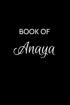 Book cover for Book of Anaya