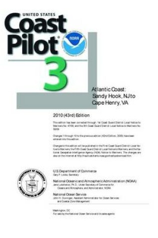 Cover of Us Coast Pilot Volume 3 Atlantic Coast Sandy Hook NJ to Cape Henry Va