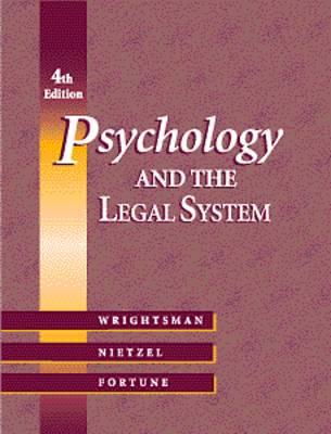 Book cover for Psychology and the Legal System (with Infotrac)