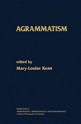 Book cover for Agrammatism