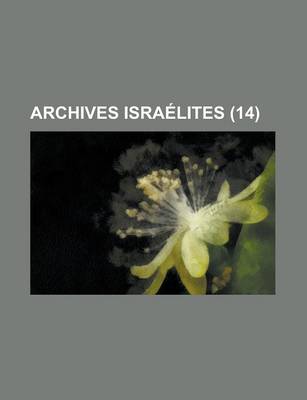 Book cover for Archives Isra Lites (14)