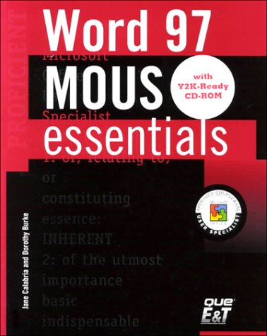 Book cover for Mous Essentials Word 97 Profic