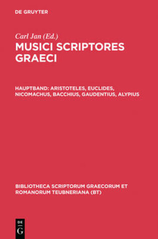 Cover of Musici Scriptores Graeci CB