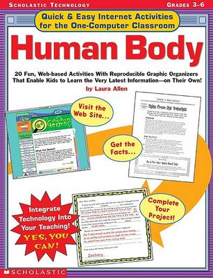 Book cover for Quick & Easy Internet Activities for the One-Computer Classroom: Human Body