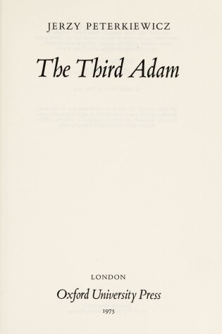 Cover of Third Adam