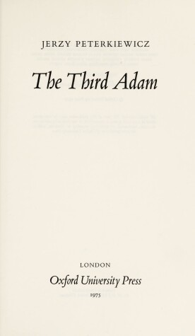 Book cover for Third Adam