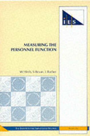 Cover of Measuring the Personnel Function
