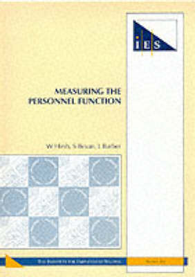 Book cover for Measuring the Personnel Function