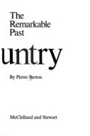 Cover of My Country the Remarkable