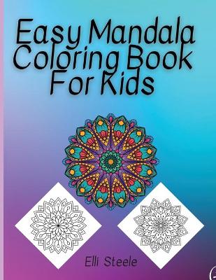 Book cover for Easy Mandala Coloring Book For Kids