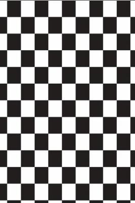 Book cover for 2020 Daily Planner Racing Sports Fan Checkered Flag Black White 388 Pages