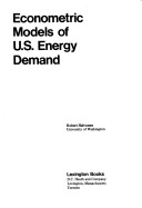 Book cover for Econometric Models of U.S. Energy Demand