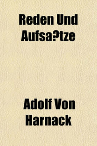 Cover of Reden Und Aufsa Tze