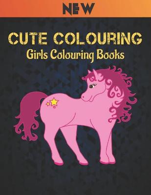 Book cover for Girls Colouring Books Cute Colouring