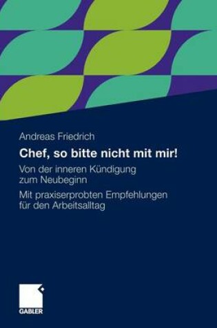 Cover of Chef, so bitte nicht mit mir!