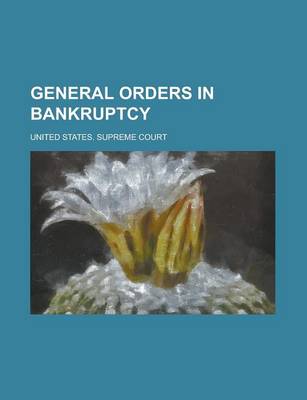 Book cover for General Orders in Bankruptcy