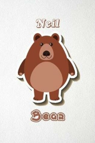 Cover of Neil Bear A5 Lined Notebook 110 Pages