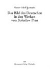 Book cover for Das Bild Der Deutschen in Den Werken Von Boleslaw Prus