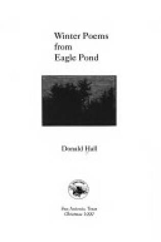 Cover of Winter Poems from Eagle Pond