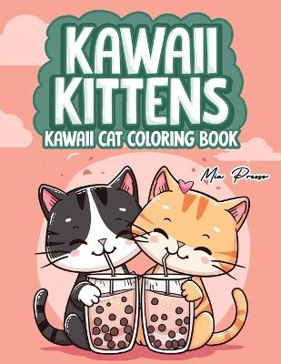 Book cover for Kawaii Cat Coloring book