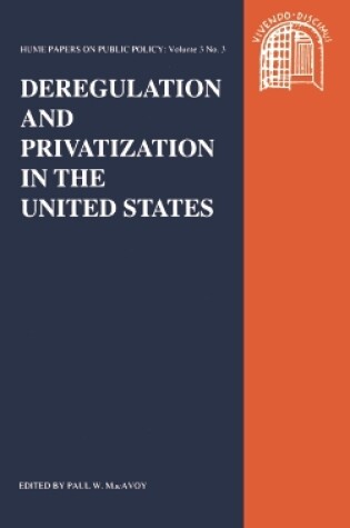 Cover of Deregulation and Privatization