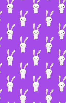 Cover of Journal Notebook For Animal Lovers - Cute Rabbit Pattern - Mauve