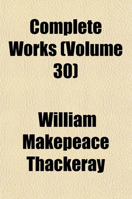 Book cover for Complete Works (Volume 30)