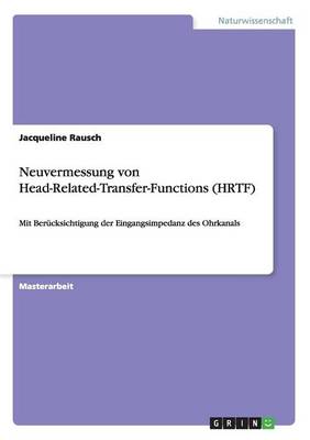 Book cover for Neuvermessung von Head-Related-Transfer-Functions (HRTF)