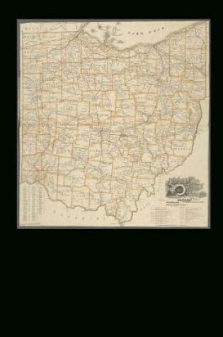 Cover of Vintage Railroad Map of Ohio from 1892 Journal