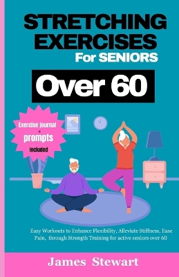 Book cover for stretching exercises for seniors over 60