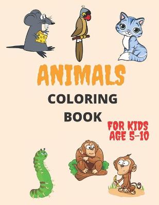 Book cover for Animals Coloring Book