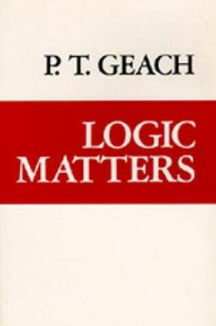 Cover of Logic Matters