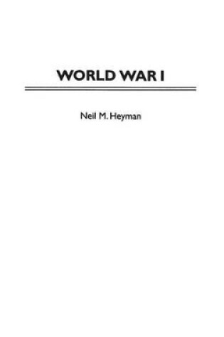 Cover of World War I