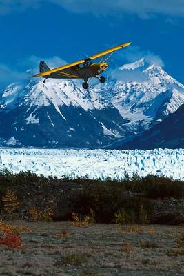 Book cover for Alaska Bush Plane Landing at Knick Glacier Picknick Table Strip Journal