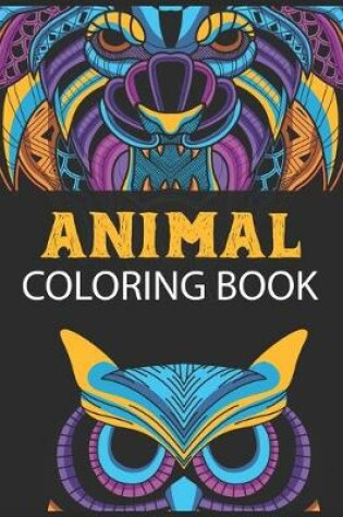 Cover of animal coloring book bulk