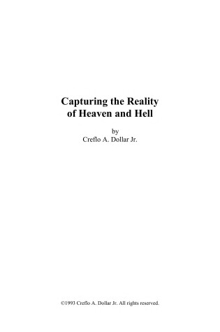 Cover of Capturing the Reality of Heaven and Hell
