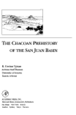 Cover of Chacoan Prehistory of the San Juan Basin