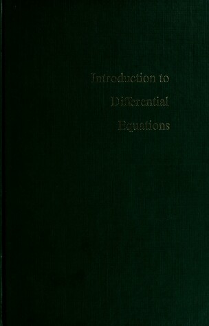 Book cover for Introduction to Differential Equations